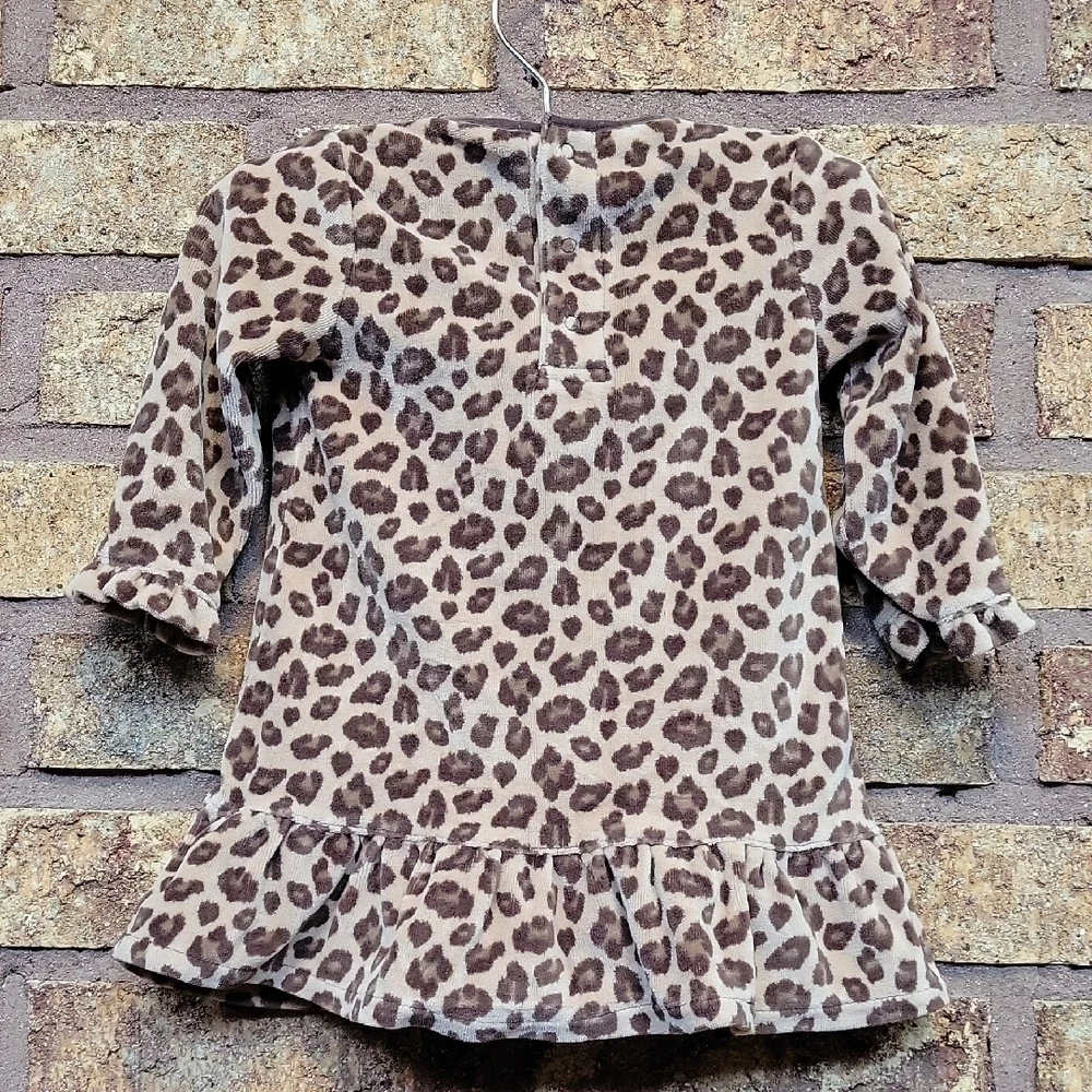 BABY GAP Leopard Animal Print Dress SIZE NEWBORN (3-6M)